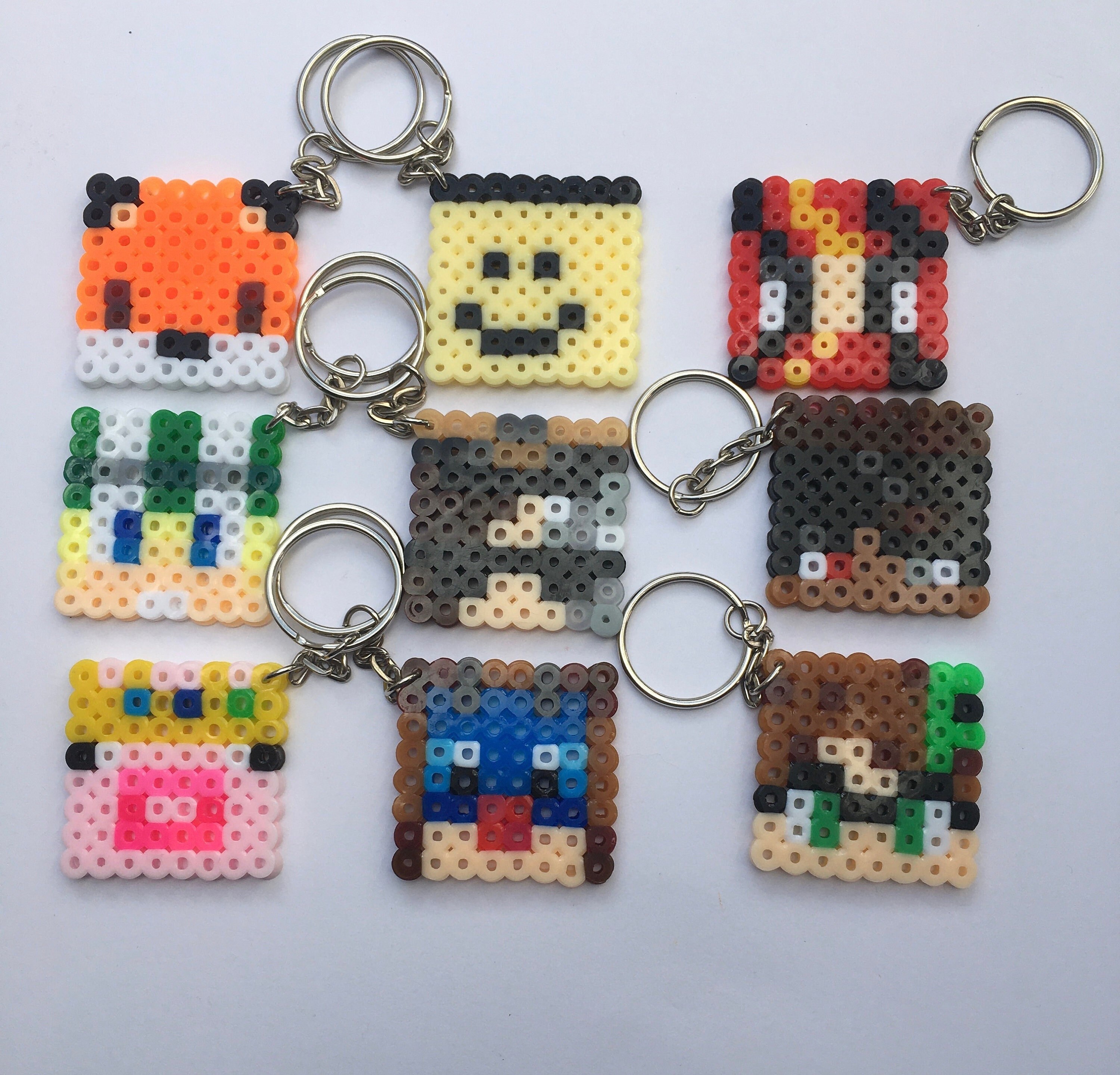 Quackity SMP Wilbur Soot MCYT Minecraft Skin Earrings Perler QSMP DSMP