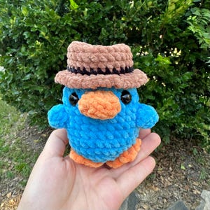 Motif ornithorynque au crochet