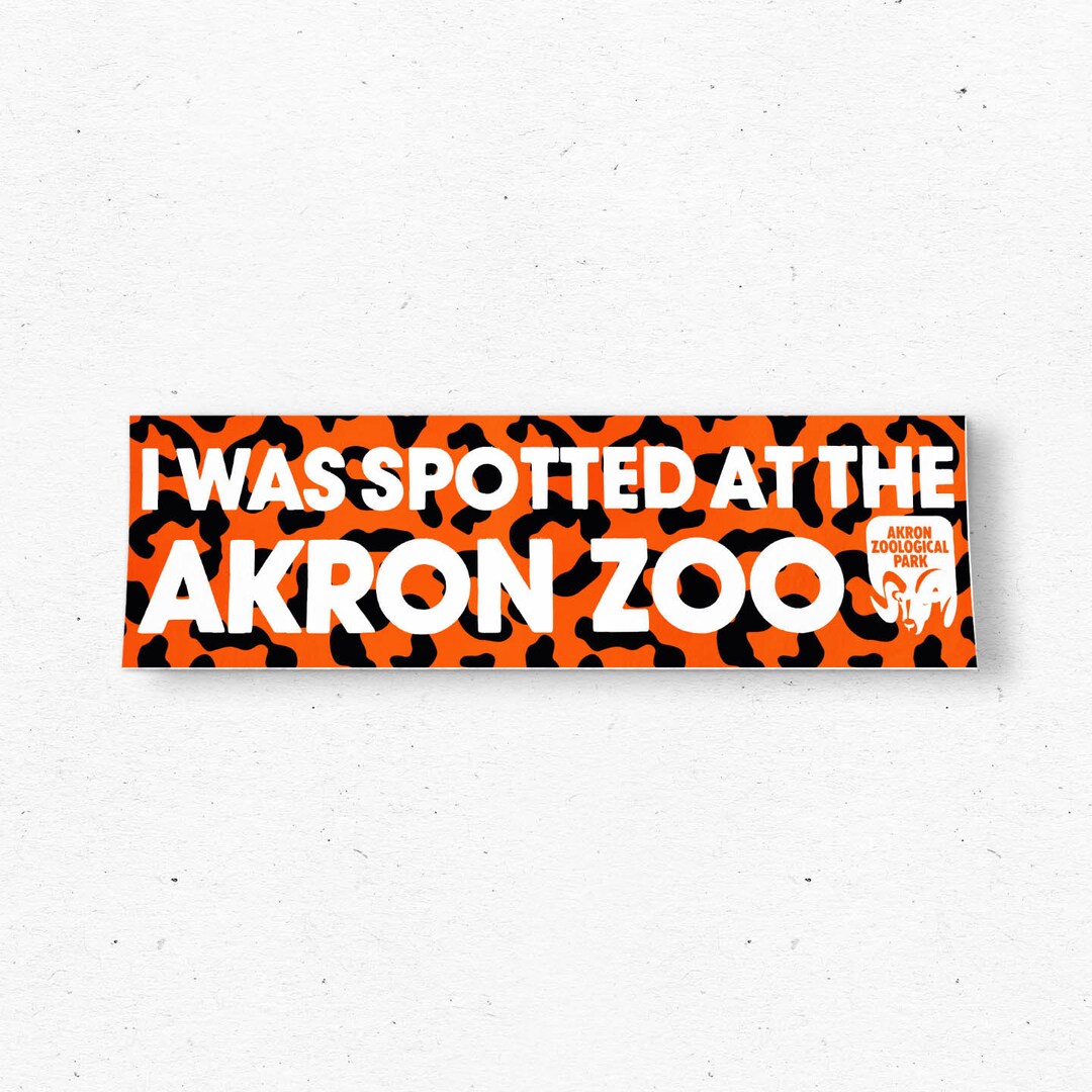 Akron Zoo Ohio Bumper Sticker Tourism USA Vintage Style - Etsy