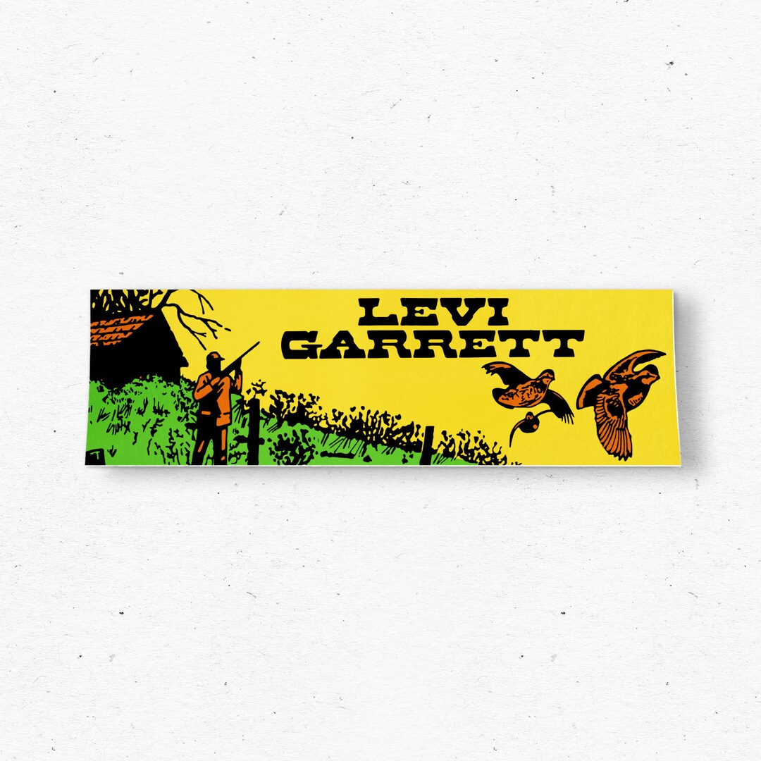 Levi Garrett Bumper Sticker Tobacco Snuff Vintage Style Etsy