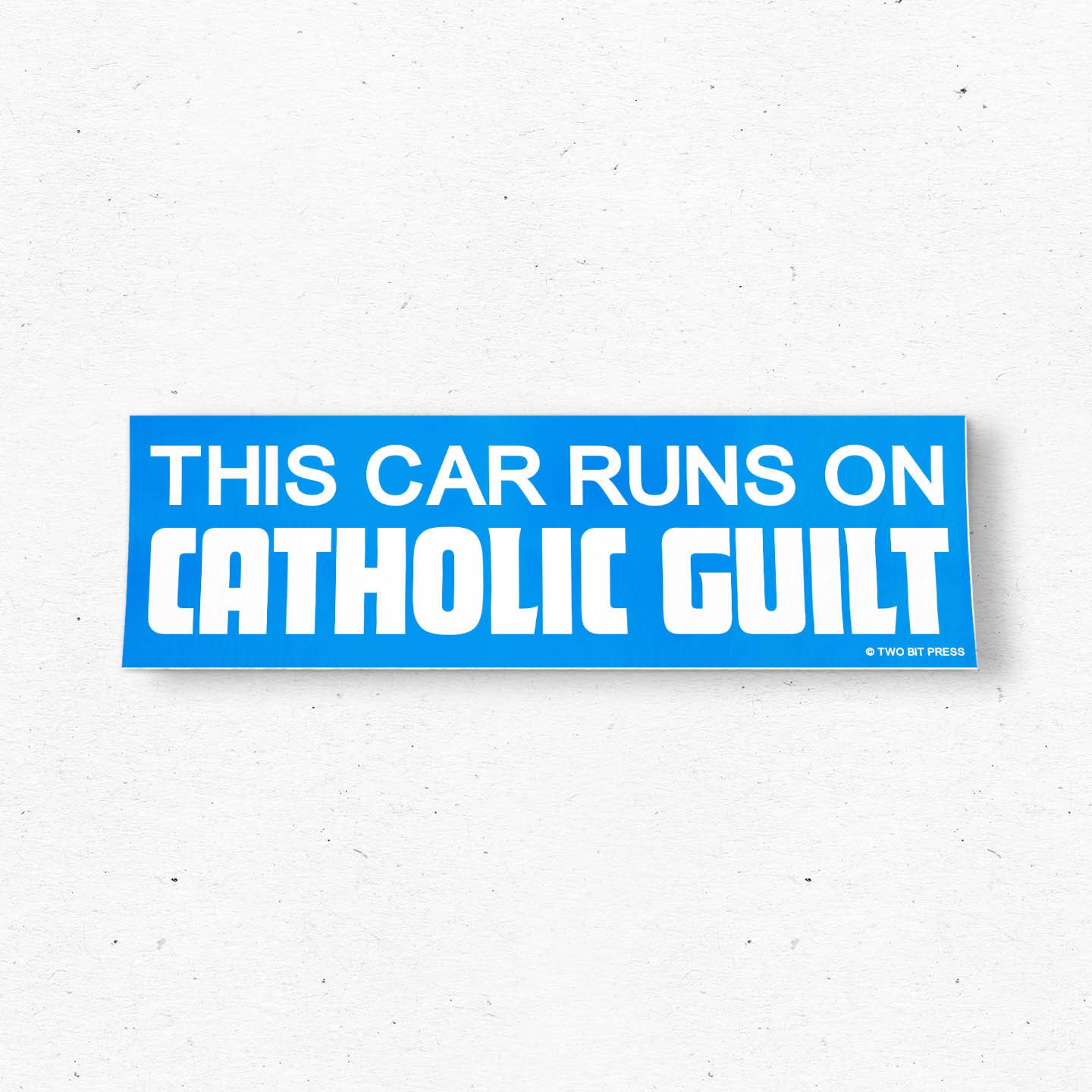 CATHOLIC GUILT Bumper Sticker Funny Gen Z Meme Vintage Style Etsy