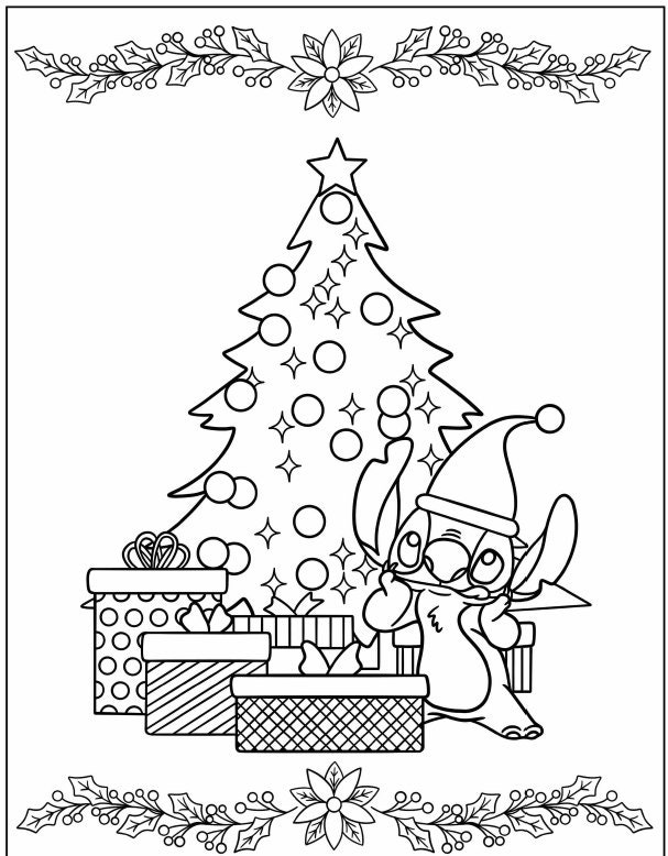 Printable: 20 Pages Christmas Cartoon Coloring Book - Etsy