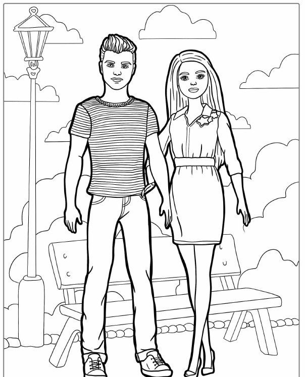 Printable: 30 Pages Barbie Coloring Book - Etsy