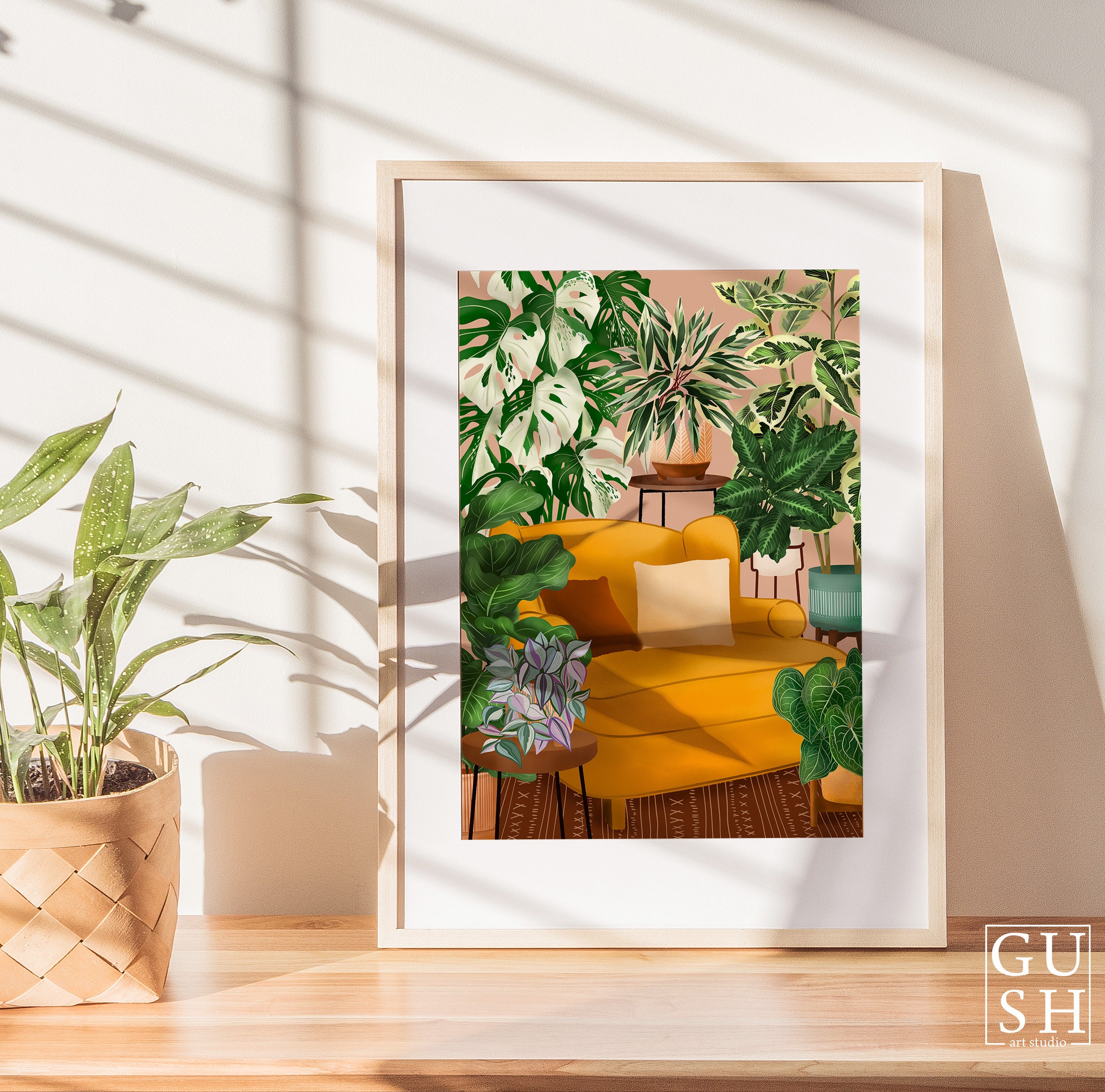 Plant Room Wall Art Indoor Jungle Art Nature Inspired Etsy