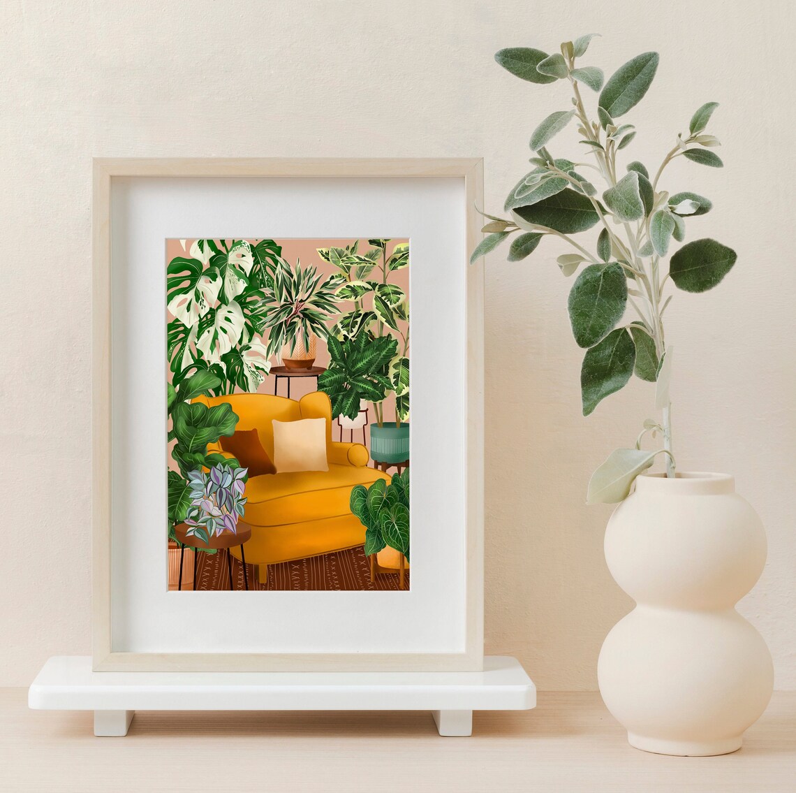 Plant Room Wall Art Indoor Jungle Art Nature Inspired Etsy