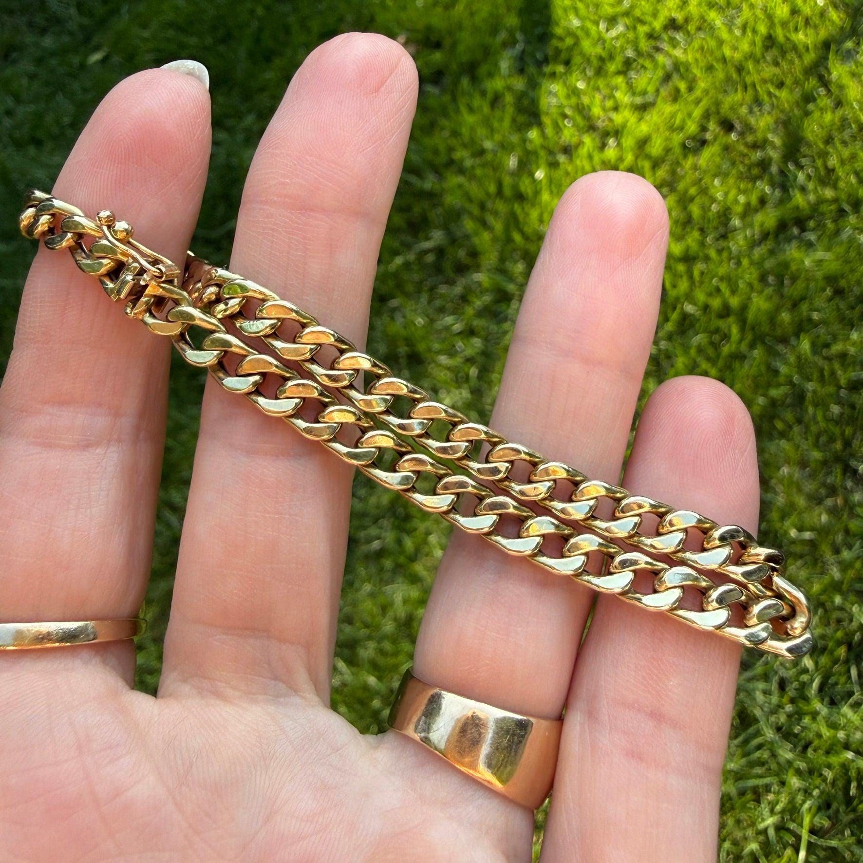 Vintage Solid Gold Id Bracelet - Etsy