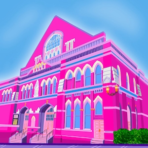 Nashville Art Print, Music City Ryman Auditorium, Ryman Theater, Nashville Tennessee Art Print, Country, music, Honky Tonk