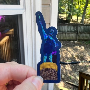 Sticker: Blue Velvet Birmingham Vulcan Bham AL Sticker, Landmark sticker, Alabama sticker, Art Illustration, Retro Waterproof Vinyl Decal
