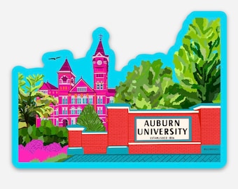 Auburn University 4-Inch Laser Cut Vinyl Decal 4-Pack - Officially Licensed, Fade Resistant