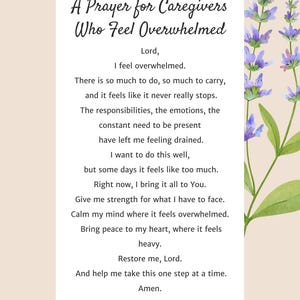 Prayer for Caregivers Who Feel Overwhelmed | Caregiver Burnout Prayer | Stress and Exhaustion Help | Christian Encouragement