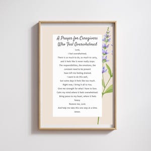 Prayer for Caregivers Who Feel Overwhelmed | Caregiver Burnout Prayer | Stress and Exhaustion Help | Christian Encouragement