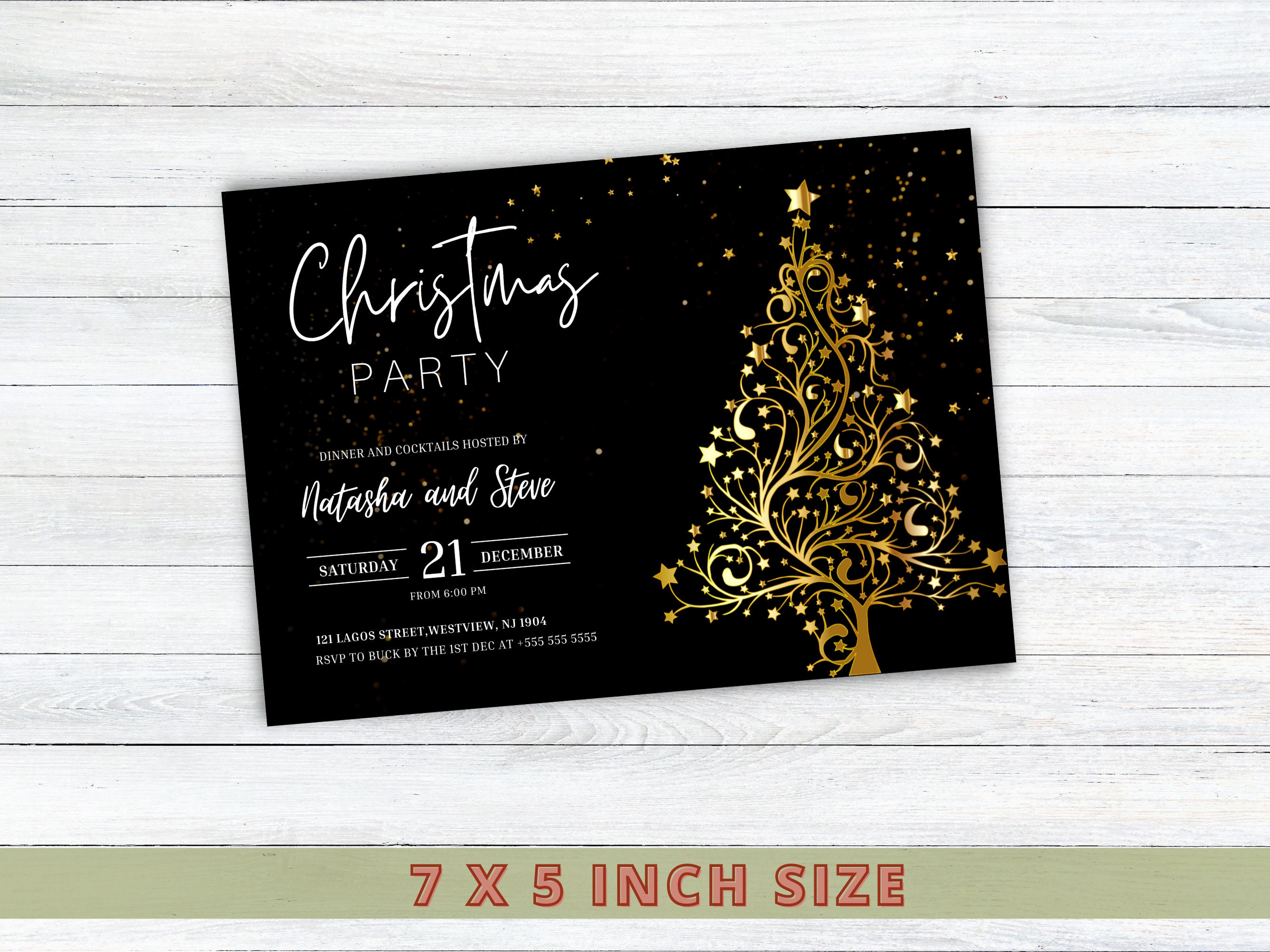 Corporate Christmas Party Invitations, Digital Christmas Party Invite ...