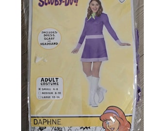 Déguisement Daphné Scooby-Doo adulte petite taille 4-6 livres complet