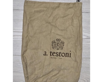 Vintage A. Testoni Shoe Bag 14"x9.5" Bologna Italy Dust Bag
