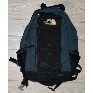 The North Face Mohawk-wandelrugzak groen zwart nylon verstelbare bandjes met rits