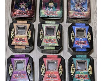 Yugioh étain vide lot de 9 - jeu de cartes à collectionner TCG vintage rare magicien noir