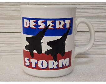 Mug Desert Storm vintage Made in England Rare Cup Operation