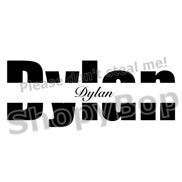 Dylan name Png, Svg, Dxf, and Jpeg files.