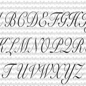 ABC Swirly Script Font
