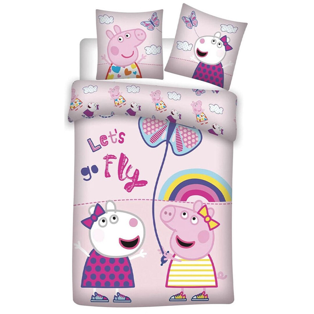 Peppa Pig Baby Bedding Set for Girls With Reversible Motif Etsy