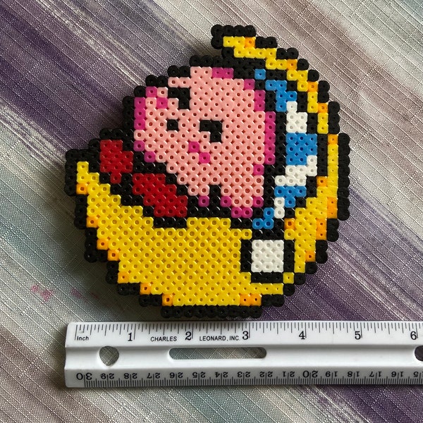 Kirby Sleeping Perler bead magnet