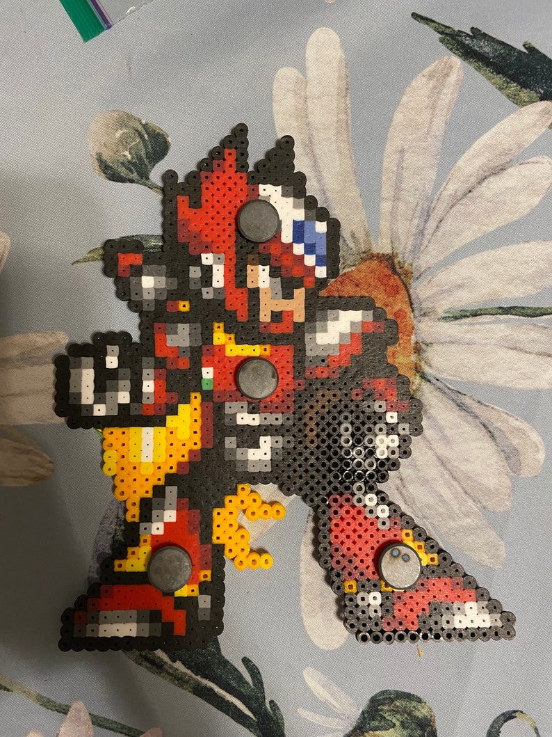 Megaman X - Zero Perler Bead Magnet - Etsy