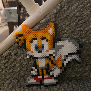 Sonic the Hedgehog Tails Perler Bead Magnet
