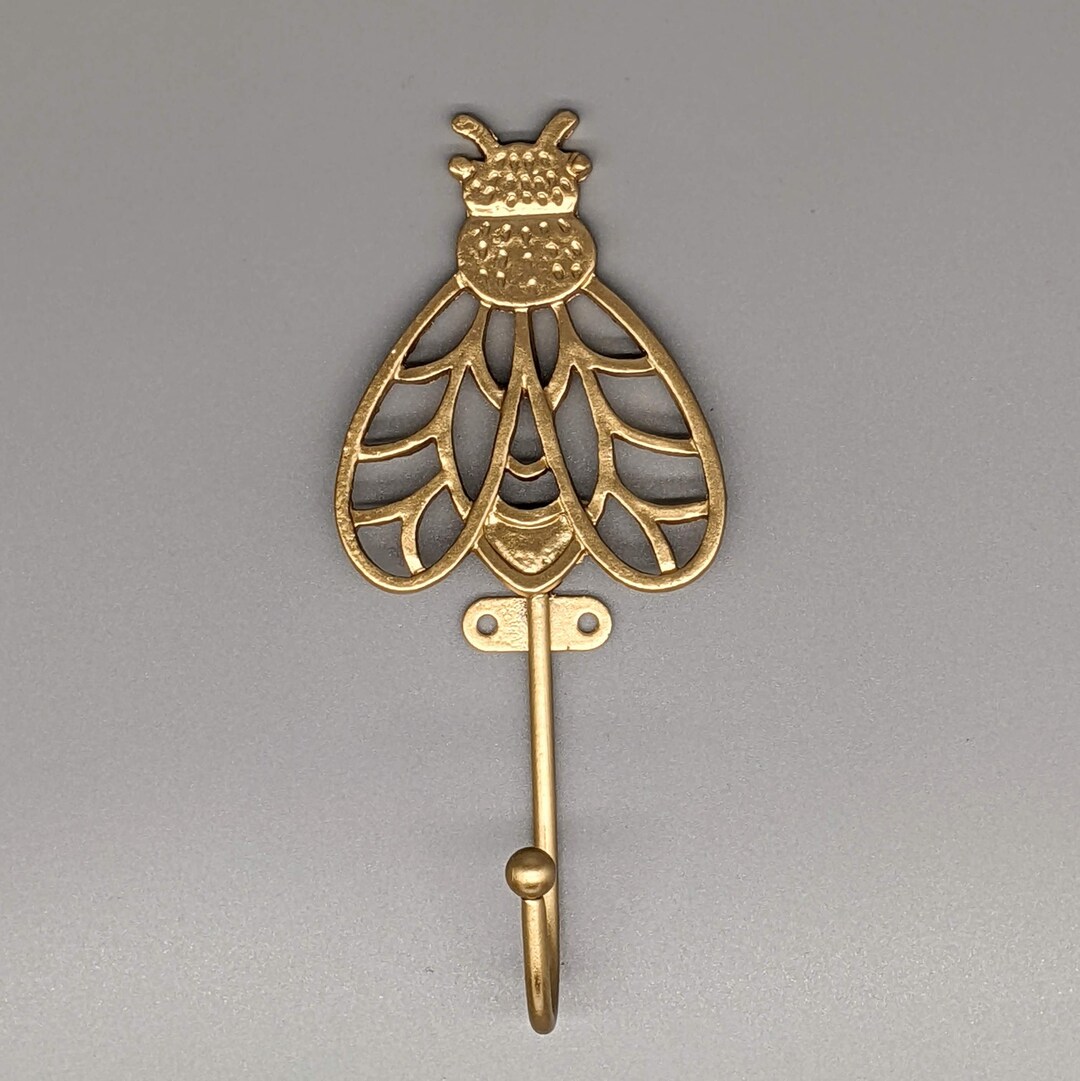 Golden Bee Metal Wall Hook, 6.5 X 15.5 Cm | Key Rack Hanger | Hook ...