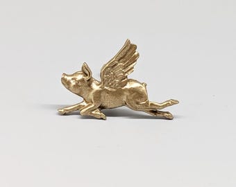 Golden Flying Pig Metal Knob | Cabinet Handle | Kitchen Drawer Door Pull