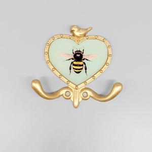 Golden Queen Bee Wall Hook | Decorative Entry Key Hanger