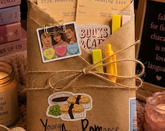 Yellow YA romance read. Blind date with a book
