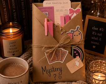 Pink mystery read. Blind date with a book