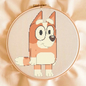 Bingo Easy Bluey Inspired Cross Stitch Pattern - Instant Download