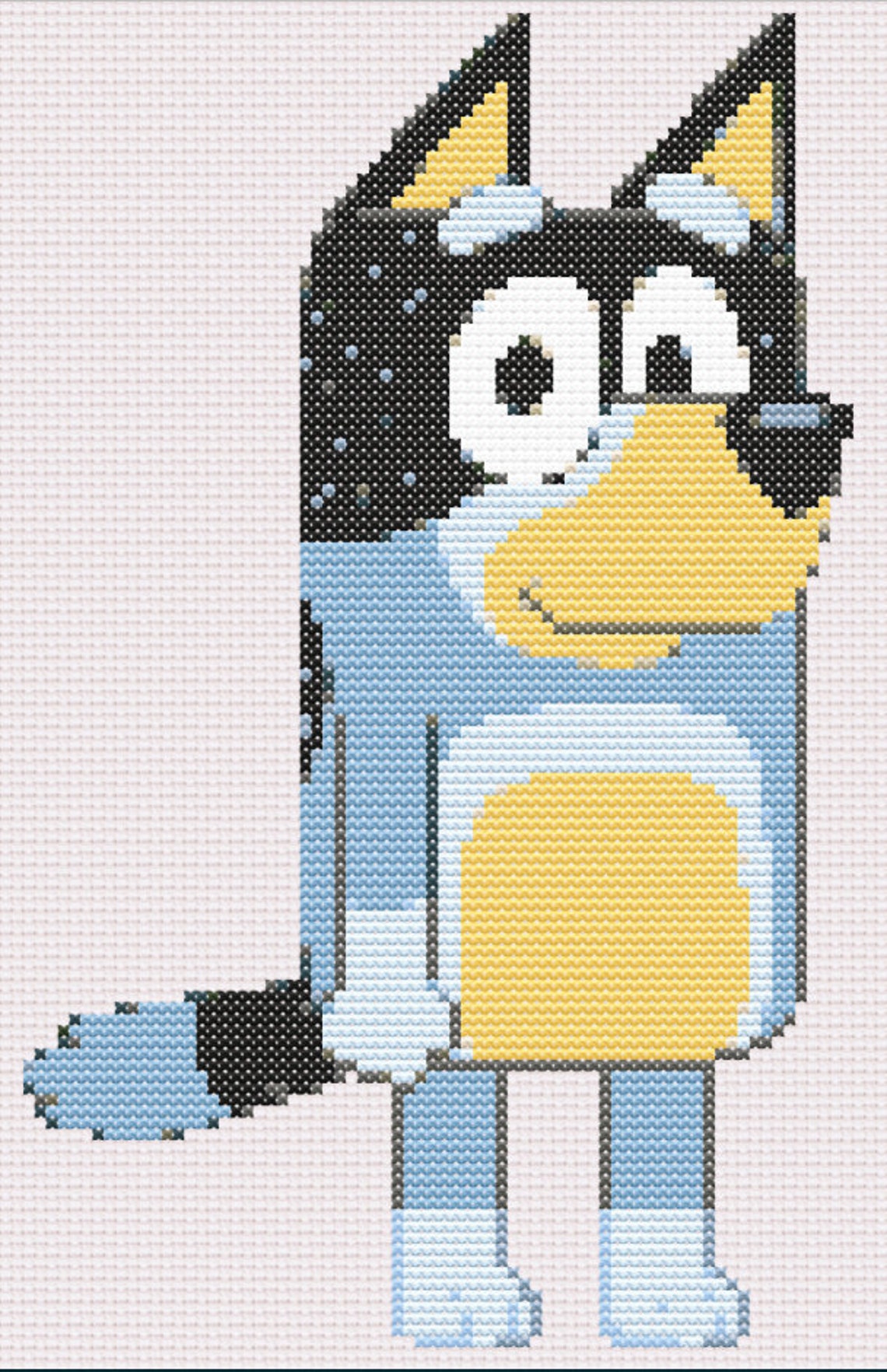 Bandit Bluey Easy Cross Stitch Pattern Instant Download - Etsy Australia