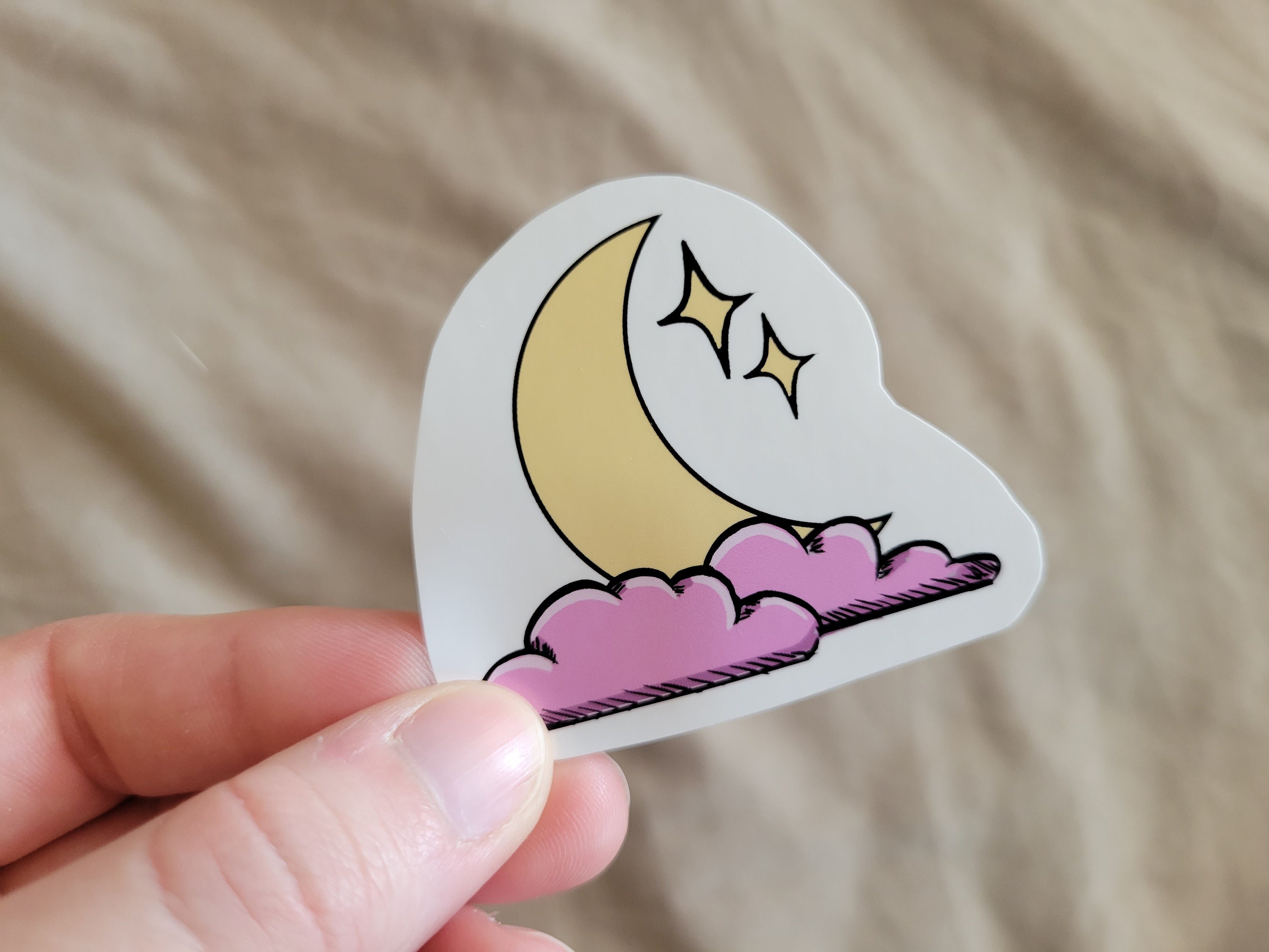 Clouds Moon Sticker - Clouds Moon Transparent - Discover & Share GIFs
