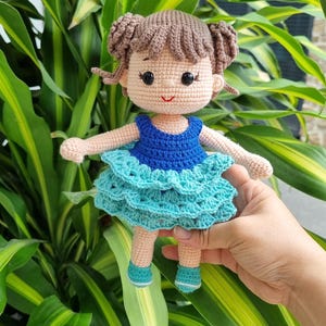 Modèle de poupée au crochet, poupée Suchin, modèle de poupée amigurumi, poupée au crochet avec tenues, Pdf, anglais, tutoriel