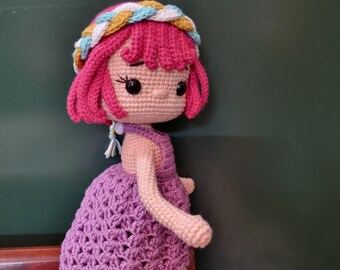 Crochet Doll Pattern: Jolie Amigurumi Doll with Outfits (PDF, English, US Terms)