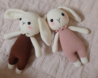 Patrón de conejito amigurumi de crochet: Muñeco de animal fácil (PDF)