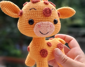 Crochet the Little Giraffe pattern, Amigurumi pattern, Crochet Animal, Pdf