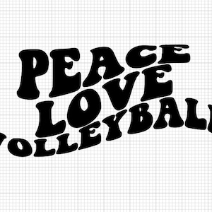Peace Love Volleyball SVG, Volleyball mom svg, volleyball dad svg, team volleyball, volleyball svg, volleyball player, volleyball coach,
