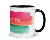 Boldly Walking Mug with Color Inside