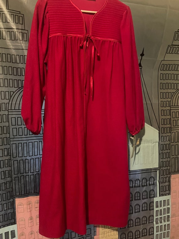 Vintage 80's NWT Komar Hot Pink Warm Nightgown/Rob