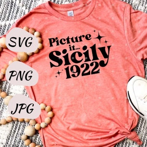 Bild Es... Sizilien 1922 / Golden Girls / SVG - PNG - JPG