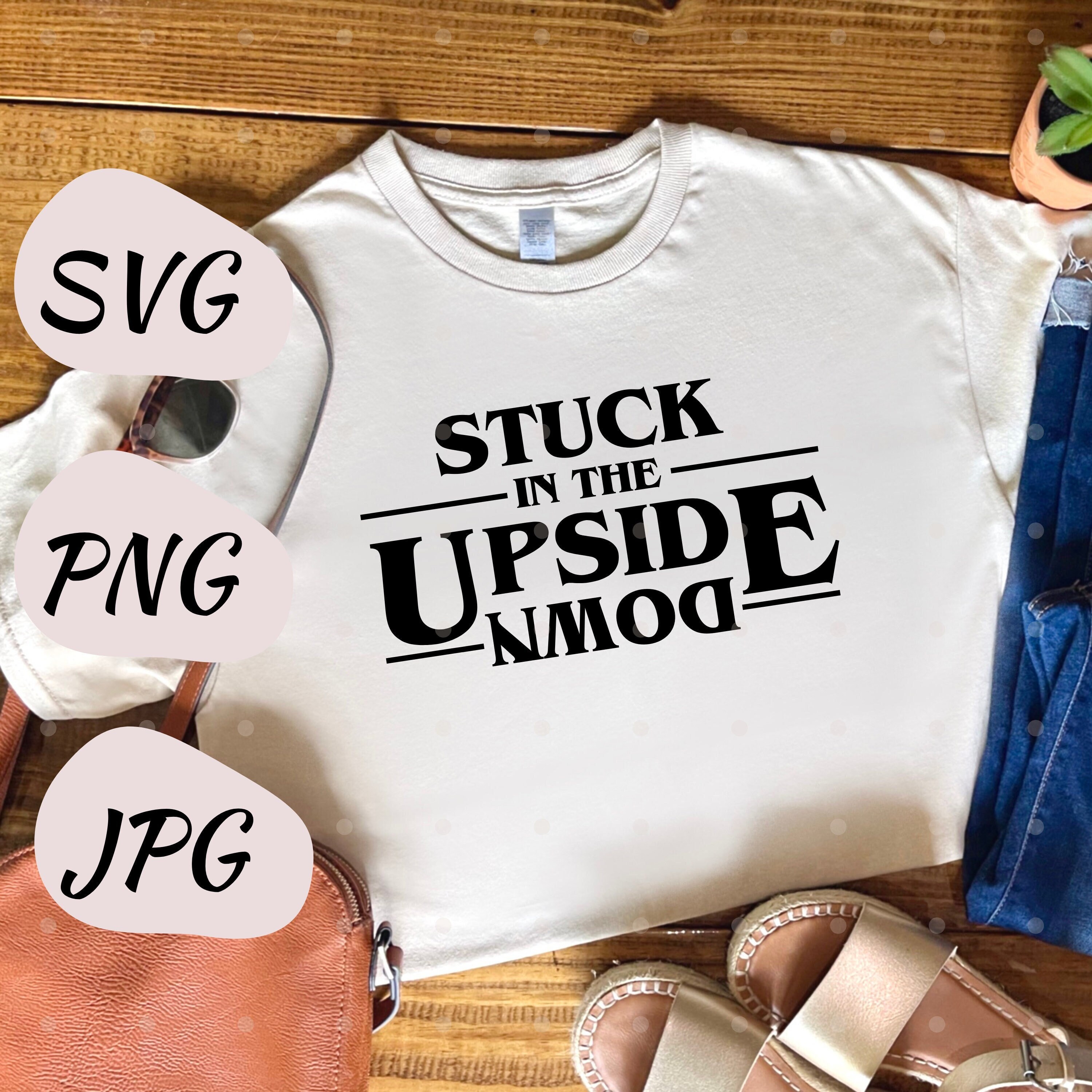 in Upside Down // Stranger // PNG JPG - Etsy