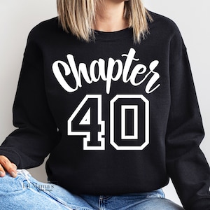 40e VERJAARDAG SVG, Happy Birthday SVG, hoofdstuk 40, 40e verjaardagscadeau, 40 jubileumcadeau, 30e verjaardag shirt SVG, SVG-bestanden voor Cricut