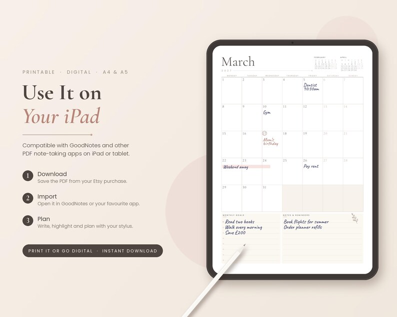 2027 Monthly Calendar Minimalist 2027 Calendar Printable PDF Monthly