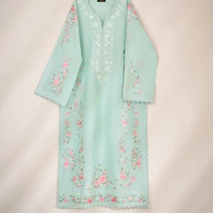 2 piece agha noor embroidered cambric suit ready to wear