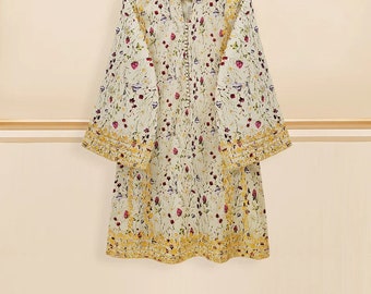 2 piece original aghanoor digital printed lawn embroidered shirt and pant