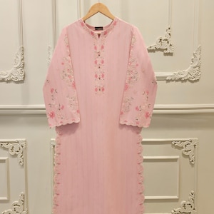 1 pc embroidered jacquard lawn Kurta