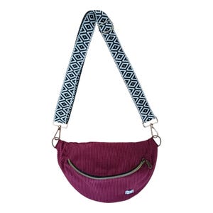 Cord Bauchtasche - bordeaux